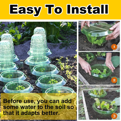 10 Pack Slug Collars for Plants,The New Snail Protection Ring, Provides Effective Protection Against Snails for Your Salad Plants and Others Plants.(Not Include Garden Cloches)