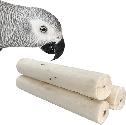 5502 Natural Sola Log PK12 - Handcut Natural Bird Foot Toys, Crafted from air Dried sola Wood, Lightweight, Superb Foraging Toys, Versatile, Break Apart, Great Fun for Medium and Large Birds