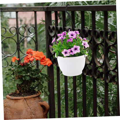 Cabilock 10pcs Plastic Hanging Hooks for Indoor and Outdoor Plant Display Flower Pot Hanger for Garden Balcony and Home Decor for Pothos