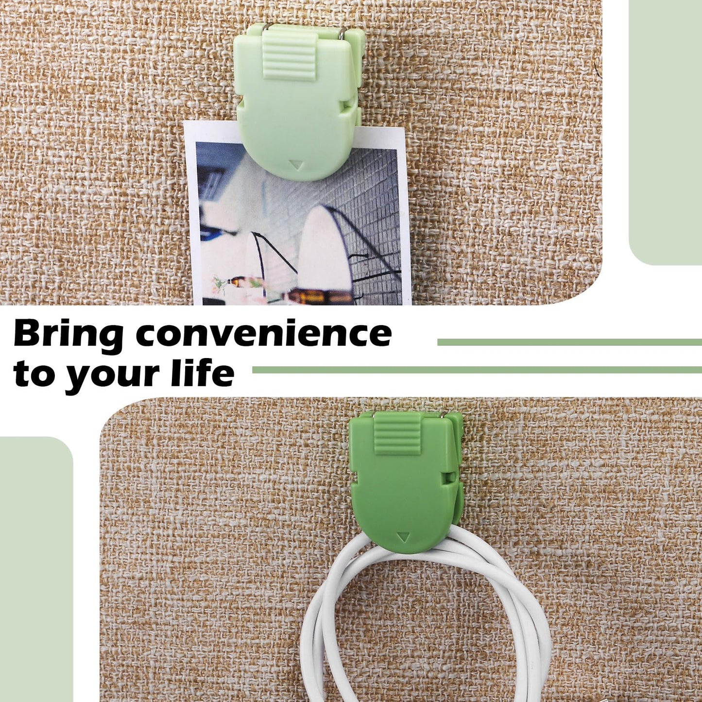 Feifeiya 25 Pcs Cubicle Clips Fabric Panel Cubicle Accessories Fabric Partition Panel Wall Clip Office Photos Wall for Notes Memos Standard Size, 40-Sheet Capacity (Sage Green)
