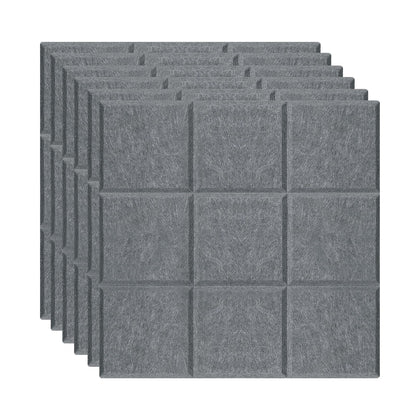 TCXBS Moonlight Gray Felt Bulletin Board Set - 6-Piece Wall Organization Panels | Versatile Decoration for Office, Home & Classroom (Moonlight Gray)