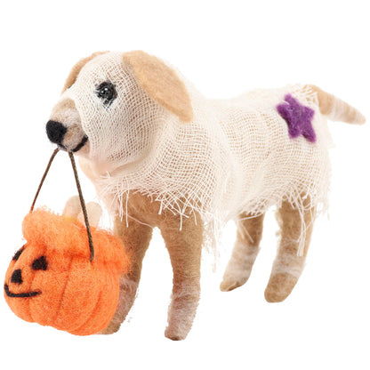 Primitives by Kathy Collectible Critter - Trick Or Treat Dog, Coordinate with Our Other Collectible Critters/Figurines for a Delightful/Seasonal Display