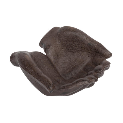 Creative Co-Op Cast Iron Hands Dish with Rust Finish
