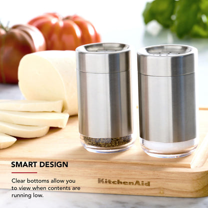 KitchenAid Salt and Pepper Shaker Set, Stainless Steel, Set of 2