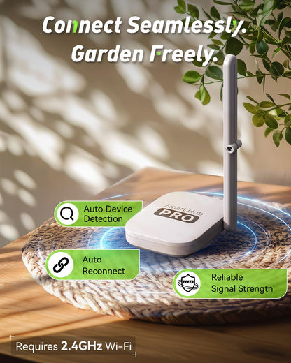 RAINPOINT WiFi Water Hose Timer with Brass Inlet&Outlet, Smart Sprinkler Timer for Watering with Gateway, WiFi Watering System for Garden, Automatic Irrigation System for Lawns and Yard