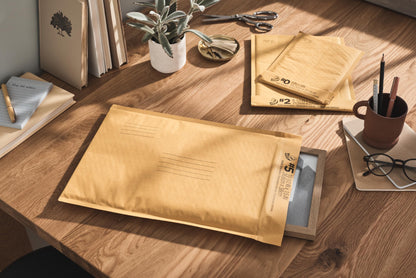 Duck Brand #2 Kraft Bubble Mailer, Manila, 8.5 inch x 11 inch, 25 Pack