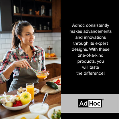 AdHoc Akasia Wood Salt or Pepper Mill - Salt & Pepper Seasoning Mill - Manual & Adjustable Grinder for Modern Kitchens