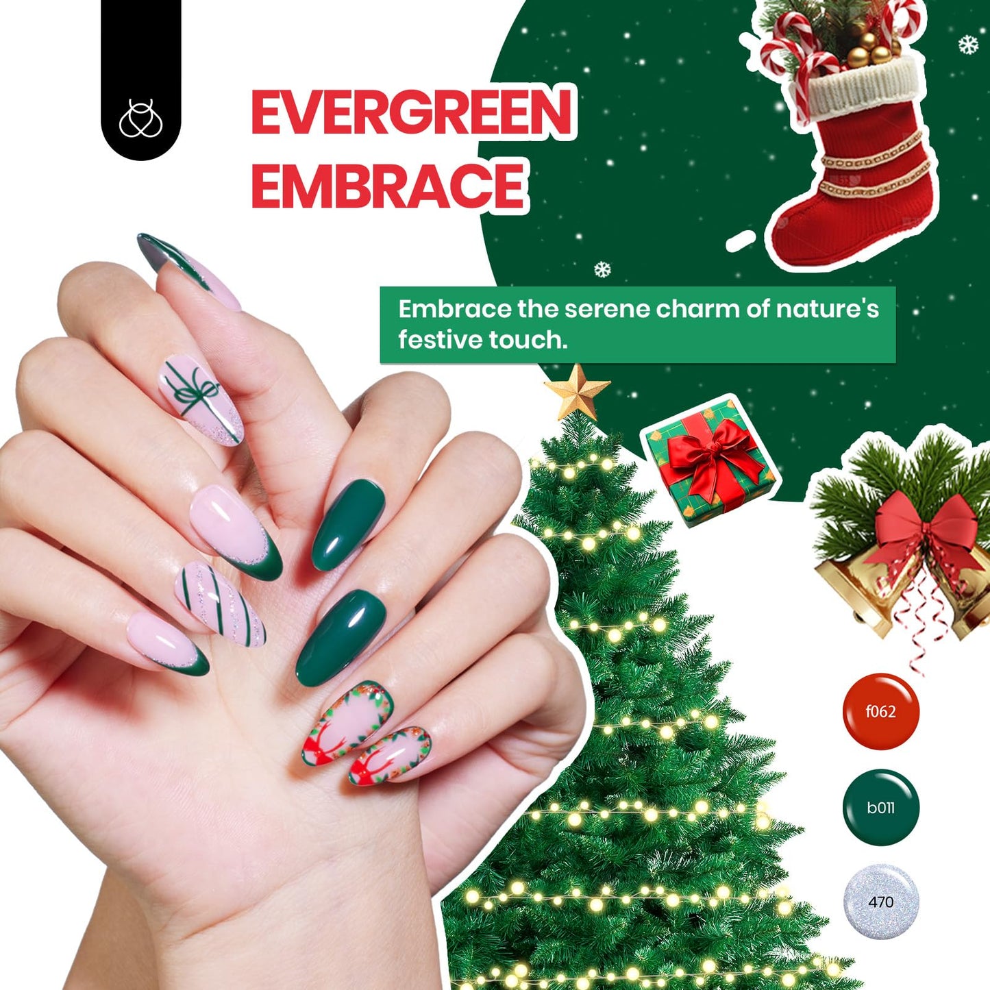Beetles Gel Nail Polish Kit with U V Light - 80Pcs Fall Nail Fest Color Enchantment 55 Colors Gel Polish Starter Kit with Base Top Coat DIY Nails Stickers Manicure Tools Gift for Women Teens Girls