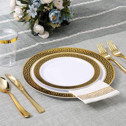 Vplus 200 PACK Guest Towels Disposable Bathroom, Decorative Bathroom Napkins, Soft and Absorbent Disposable Dinner Napkins Cloth Like for Kitchen, Parties, Weddings, Christmas Party（Gold)
