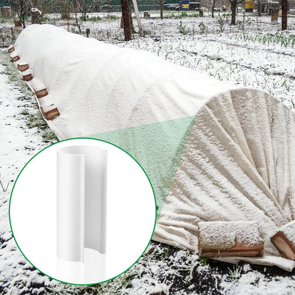Jetec 64 Pieces PVC Pipe Clips Pool Cover Clamps for Above Ground Pools for Greenhouses, Row Covers, Shelters, Bird Protection, 2.4 Inches Long(1/2 Inch,White)