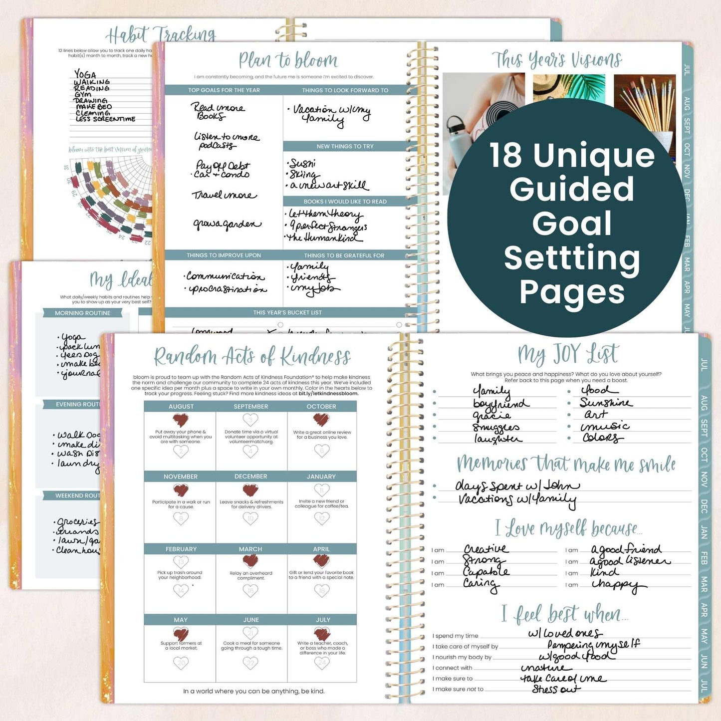 bloom daily planners 2026-2027 Planner (8.5” x 11") 13 Month Academic Year Organizer (July 2026 - July 2027) - Weekly & Monthly Agenda Book with Stickers & Tabs - Creating a Life I Love