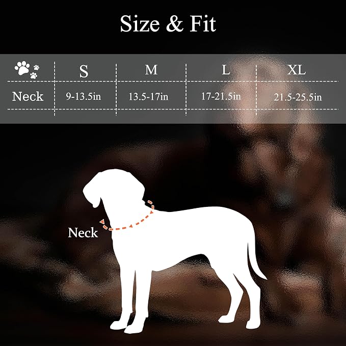 MagEase Dog Collar with 4FT Leash | Adjustable | Anti-Wrinkle, Bite & Stain-Resistant Leather | Soft & Skin-Friendly | 450LB Escape-Proof Magnetic Buckle (Black, Extra Large)
