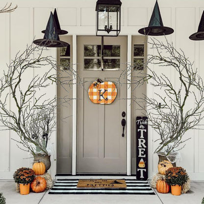 74.8inch Long Malleable Black Halloween Tree Weeping Branches Twigs Greenery Garland Hanging Moss Faux Ghost Grape Vine for Haunted Forest Outdoor Mantel Fireplace Porch Arch Stairway Yules Decor (1)