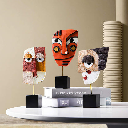 HCCMLOVE High Spirits - Handcrafted Resin Abstract Sculpture for Home Decor, Modern Book Shelf TV Stand, Living Room, Dining Room Table, Bedroom, Office Desktop, Cabinets Decorative Ornaments
