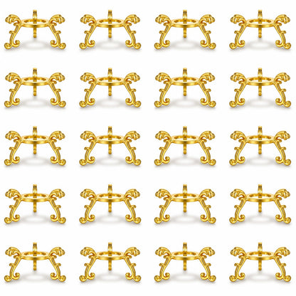 20pcs Gold Crystal Ball Stand Sphere Holder for 40mm-80mm Crystal Balls Sphere Display Holder Easter Egg Display Stand for Home Office Party Decor DIY Art Craft Displaying CrystalsGlass Natural Stone