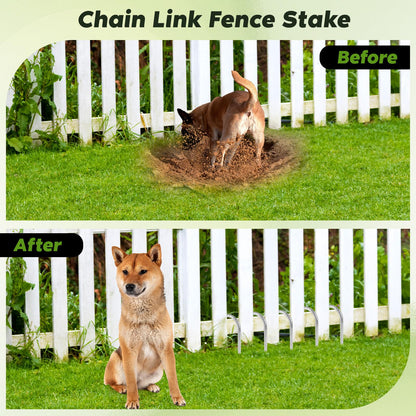 Homwin 12 inches Tent Stakes Heavy Duty 34-Pack, 5/16" Diameter J Hook Fence Stakes Rebar Ground Stake for Inflatables, Tarp, Yard Lawn Outdoor Decoration