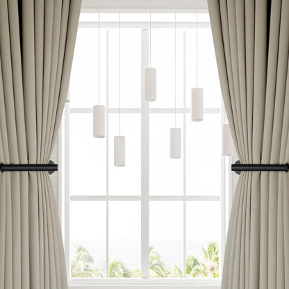 Yagoo 4 Pcs Adhesive Curtain Holdbacks，Screw-in Curtain Tie Backs Curtain Holders Tiebacks Curtain Hooks for Wall Mounted Curtain Pull Backs for Home Decor Drapes (4, Black)