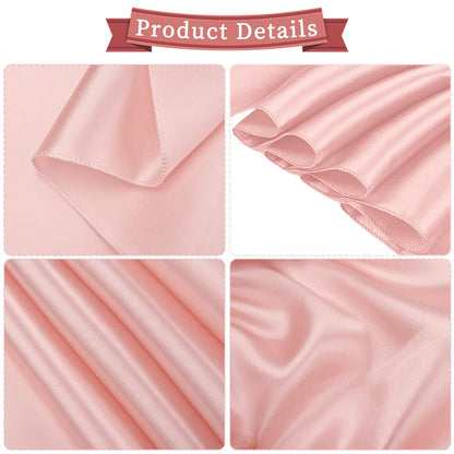 fani 120 PCS Rose Gold Satin Chair Sashes Bows Universal Chair Cover for Wedding Reception Restaurant Event Decoration Banquet,Party,Hotel Event Decorations (7 x 108 inch)