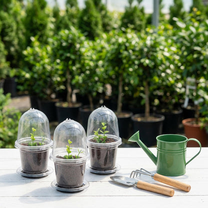 EBaokuup 20 Pack Self Watering Seed Starter Pot, 3 Inch Automatic Watering Plant Nursery Pots with Humidity Dome, Self Watering Nursery Pots for Potted Plants Seed Germination