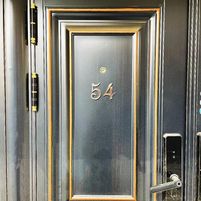 Waterproof House Mailbox Numbers 3 Inch Door Number Address Sign Stickers for Apartment Hotel Office Home Yard Outside or Business Decoration Project. (Copper)