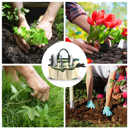 Gardening Supplies, Garden Tool Set, 19 Pcs Stainless Steel Garden Tool Kit with Bag, Ideal Gardening Gifts for Women