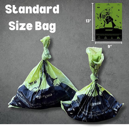 Biodegradable Dog Poop Bags with Dispenser (576 Bags) Eco-friendly doggy poop Pickup Bags 32 Refill Rolls Eco Dog Waste Bags Cat Litter Clamps & Poop Bags (32 Rolls, Uscented)