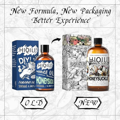 HIQILI Honeysuckle Fragrance Oil丨1 Fl Oz / 30 ML | for Home Diffuser, Prefect for Candle & Soap Making, Relaxation, Beautiful Gifts