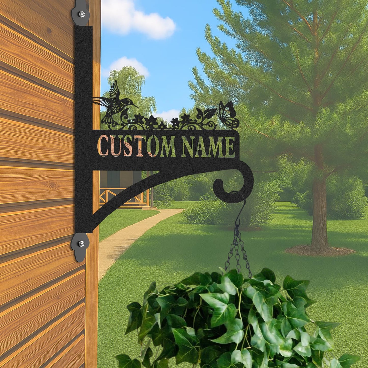 Kotagi Custom Plant Hanger Hook Housewarming Gifts | Personalized Brackets for Hanging Plants | Rust-Resistant Flower Pot Hangers | Gifts for Grandparents Plant Lovers