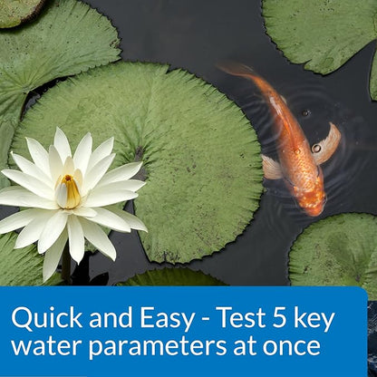 API POND 5 IN 1 POND TEST STRIPS Pond Water Test Strips 25-Count