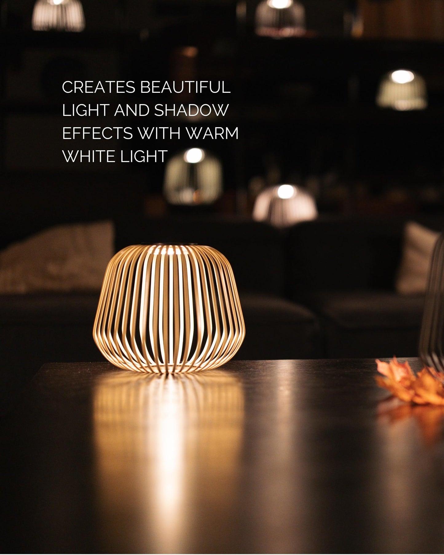 LUUK Studio Solis Wireless Solar LED Ambient Lamp, Warm White, Indoor Outdoor Cordless Lighting, Rust-Resistant, Ideal for Patio, Garden, Bedroom, USB-C Rechargeable, Soft Cozy Style, Sand, Size M