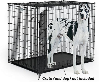 MidWest Homes for Pets 54-Inch Replacement Pan, Measures 52.3 x 34.7 x 1.3 Inches, Universal Leak-Proof Tray for Dog Crates & Multi-Purpose Use, Fits Most Standard 54" Wire Crates