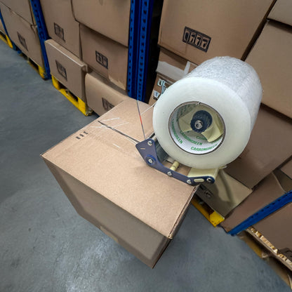 CARBONgreen 2 Pack Heavy Duty Packing Tape, Clear, 4 Inch Wide, 2.7MM Thick Shipping Tape, 145 Yards (435FT) Roll Length Mega Roll