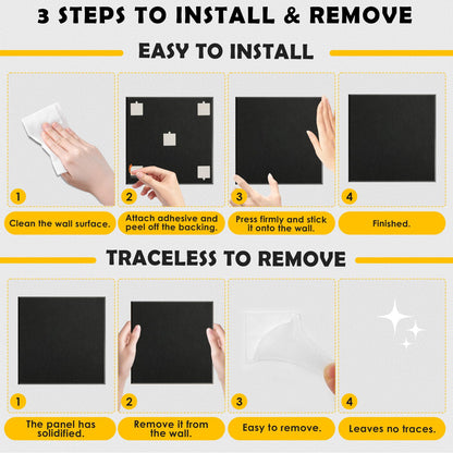 MAPVOLUT 2 Pcs Felt Boards - 24"x12" Reusable Cork Board Alternative for Wall with 30 Pins, 10 No-Trace Adhesive & Guide - Perfect for Office, Classroom, Home Decor, Bulletin Board, and Dartboard