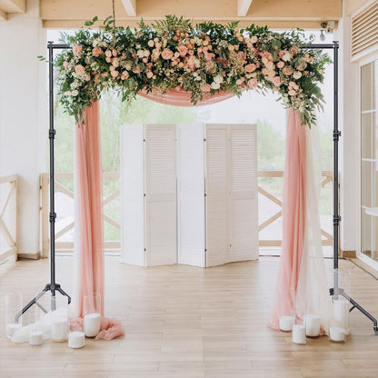 Backdrop Stand with Wheels 10x7.5Ft (WxH), Photo Backdrop Stand Easy to Move,Heavy Duty Back Drop Adjustable Stand for Parties,Banner Stand Photography and Video Studios