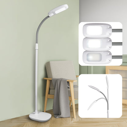 OttLite LED Floor Lamp Adjustable Height with ClearSun LED Technology - Touch Controls & 3 Brightness Settings, Natural Lighting - Craft Daylight Floor Lamp for Living Room, Bedroom, Dorms & Reading