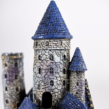 Penn-Plax Age-of-Magic Wizard’s Castle Aquarium Décor – Resin for Freshwater and Saltwater Fish Tanks – Large (RRW8)
