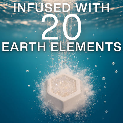 Magnesium & Epsom Salt Natural Mineral Bath Bombs | XL 180g | Skin Care & Muscle Relief Bath Soak Inspired by the World’s Healing Hot Springs | Dye & Fragrance Free | GeoBath (7 Pack)