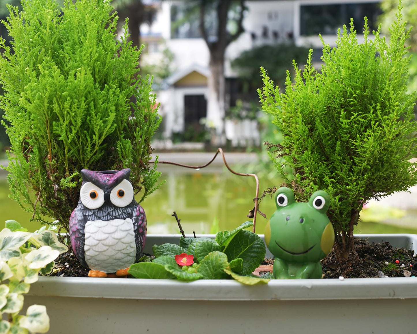 HORTICAN Owl Shaped Self-Watering Spikes - Effortless Plant Care for Your Garden, Whimsical and Charming Design for Indoor and Outdoor Plants, Keep Your Plants Hydrated While on Vacation