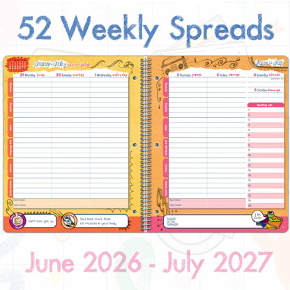 2026-2027 Academic Year Create Elementary Student Planner, 8.5" x 11"
