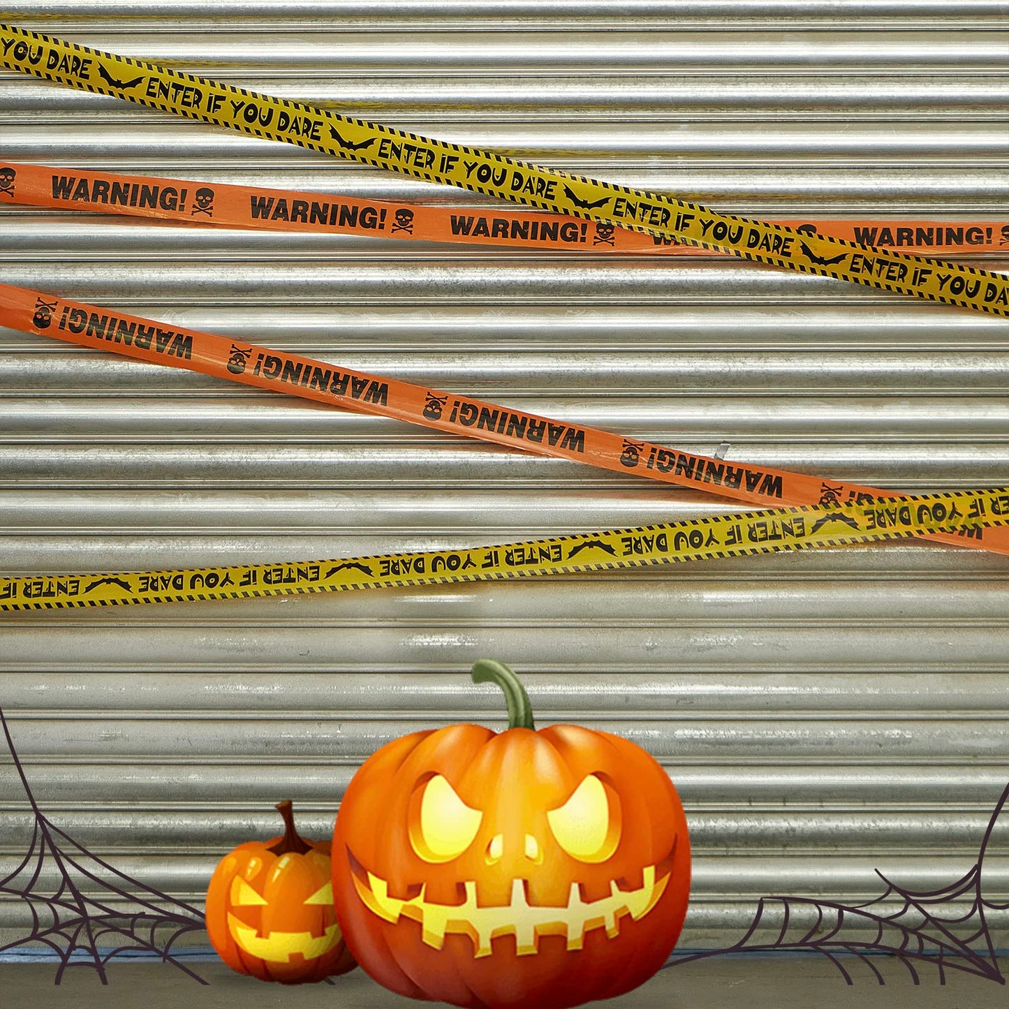 Chaoaixx 3 Pcs Halloween Fright Tape Bundle - Warning - Enter If You Dare - Haunted Keep Out, 3inx90ft Halloween Decoration Clearance,Caution Tape for Haunted Houses, Danger, Beware and Attention