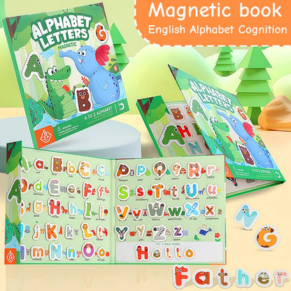 Upgrade Magnetic Letters Book for Kids, 78 PCS Magnetic Alphabet Letters, Uppercase & Lowercase ABC Magnets for Toddlers 1-3 Learning, Preschool Classroom Must Haves