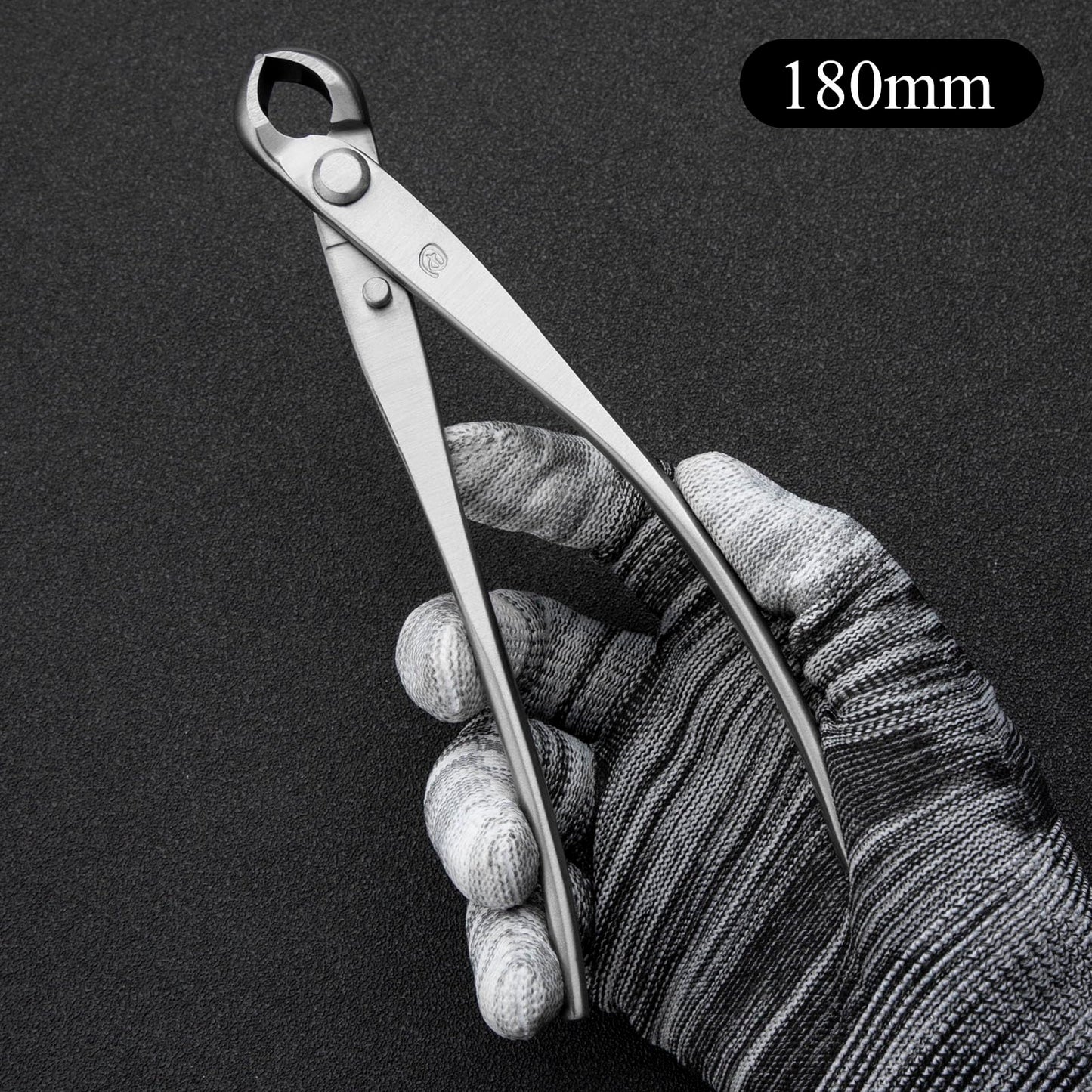 Small Size TianBonsai Bonsai Tools 5-Piece Alloy Steel Bonsai tool Kit In Cluding 180mm Long Handle Scissors / 180mm Branch Cutter / 180mm Knob Cutter / 200mm Straight Root Hook / Tweezers (NBKS5-01)