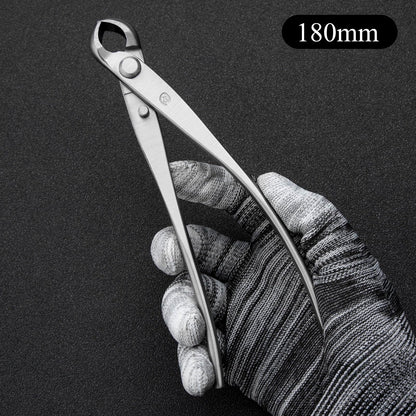 Small Size TianBonsai Bonsai Tools 5-Piece Alloy Steel Bonsai tool Kit In Cluding 180mm Long Handle Scissors / 180mm Branch Cutter / 180mm Knob Cutter / 200mm Straight Root Hook / Tweezers (NBKS5-01)