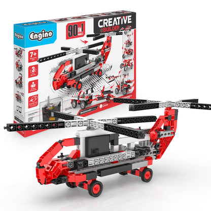 Engino- Inventor STEM Toys, 90 Motorized Models, Building Toys for Kids 7+, Engineering Kit, Stem Projects, Learning & Education Set, Gifts for Boys & Girls