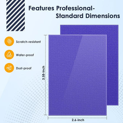 1000Pcs Trading Card Sleeves, 10 Colors Top Loading Sleeves for Standard Cards 2.5" X 3.5", Card Protector for Baseball Card,Sports Cards,Game Card,Business Cards