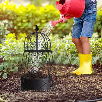 TAOMENNI Garden Cloches for Plants, Chicken Wire Cloche, Plant Cloche and Cages, Wire Plant Protectors from Animals, Protection for Your Plants and Seedlings, Heavy-Duty, 13" D x 20" H, Pack of 6