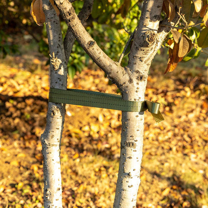 Biubee 2,425 Lbs Strength Tree Straps - 108FT Tree Tie Support Straps for Staking, Green Blend in with Landscaping for Guying Young Trees Straight and Storm Protection, for Outdoor Plants, 1" Wide