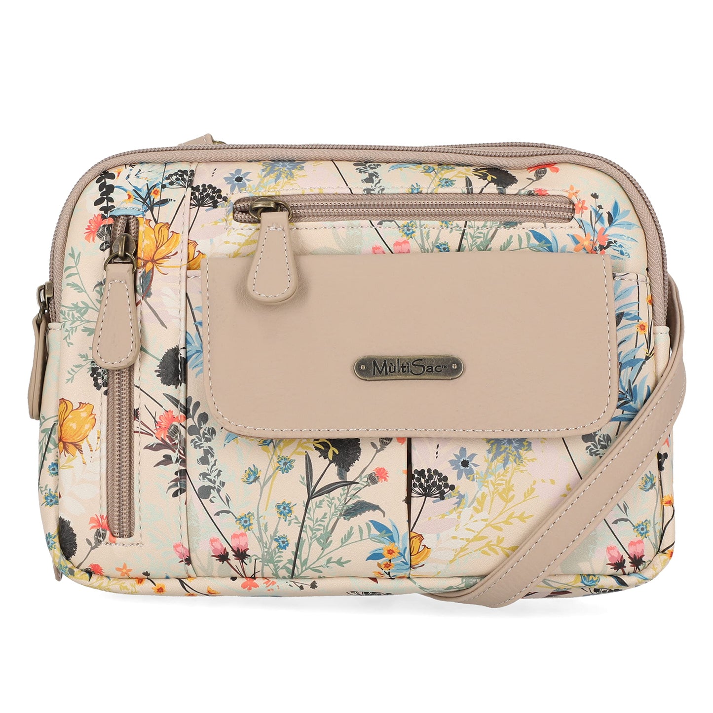 MultiSac Zippy Triple Compartment Crossbody Bag