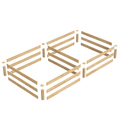 Greenes Fence Classic Cedar Raised Garden Bed, 4' x 8' x 10.5" (1/2" Thick) - Made in USA with North American Cedar