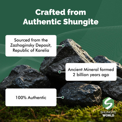 Shungite World Authentic Shungite Pyramid Unpolished 40 mm / 1.57" Chakra Energy Natural Healing Crystal Real Black Pyramid Home Office Protection Desk Decor Meditation Reiki Grounding Stone